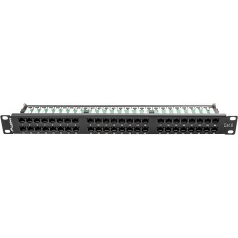 Pannello patch Lanberg PPU6-1048-B 48 porte 19 1U Cat. 6 Grigio [PPU6-1048-B]