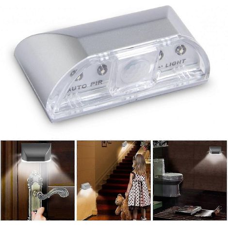 Lampe LED pour serrure à contacteur SBSG, capteur de lumière, lampe à induction infrarouge pour verrouillage par contact humain (argent) p20241126466 (1/5)
