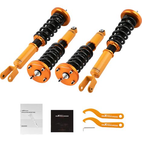 24 levels Adjustable Performance Coilovers for Jaguar XJ8 / XJR (X350) 2003-2007
