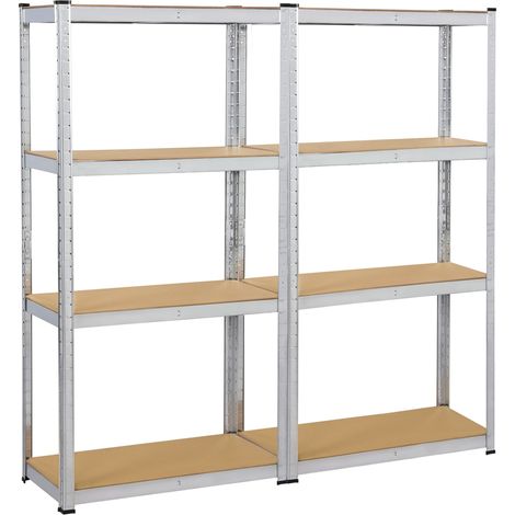Homevive Set de 2 Estante de Almacenamiento Estantería Garaje 80×40×160cm