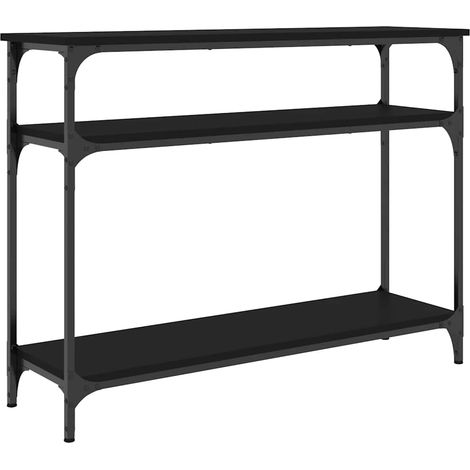 Maison Exclusive - Tavolino Consolle Nero 100x29x75 cm in Legno Multistrato (1/5)