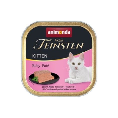 ANIMONDA Vom Feinsten Baby Paté, confezione di cibo umido per gatti, vassoio da 25 x 100 g (1/4)