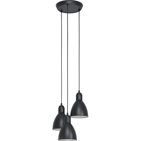 Suspension luminaire à 3 lampes, lustre suspendu vintage au (1/5)
