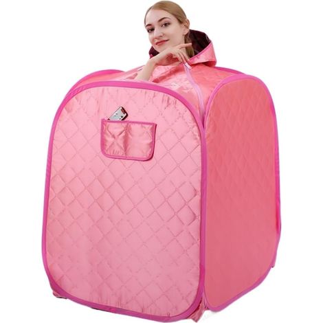 Kit de sauna portatif Générateur de vapeur portatif du sauna 3.0L 1500W, tente personnelle se pliante de vapeur de sauna de station thermale de télécommande intellinte Tente de sauna personnelle pour (1/5)