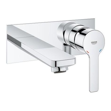 GROHE Lineare grifo para lavabo de pared, tamaño M, cromo (1/2)