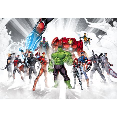 Komar Avengers Unite 368 x 254 cm, Papier peint panoramique 8-4032, photomurale sur intissé (1/3)