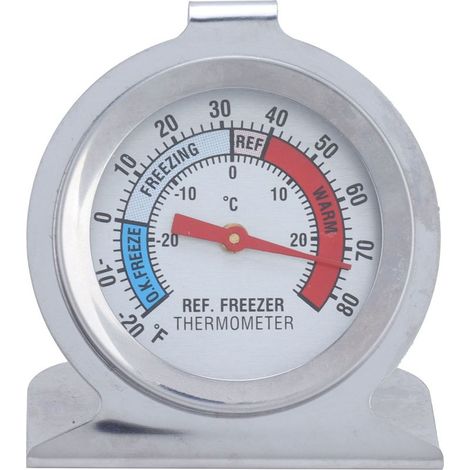 Thermomètre pour réfrigérateur en acier inoxydable, haute précision, cadran pour cuisine maison et restaurants (1/5)