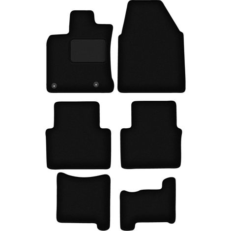 Tapis en velours noir pour : Nissan Qashqai +2 crossover (2007-2013) (1/5)