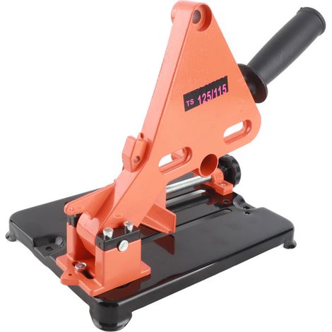 Support de meuleuse d'angle en alliage d'aluminium, support de machine de découpe modifié, support de meulage, base de support, porte-outil en métal et bois pour meuleuses de type 115 - 125 mm, travai (1/4)