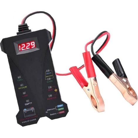 Testeur de voiture Testeur de batterie 12V Digital LCD Affichage Système de charge Analyseur avec indication de LED123Electrical,451 (1/4)
