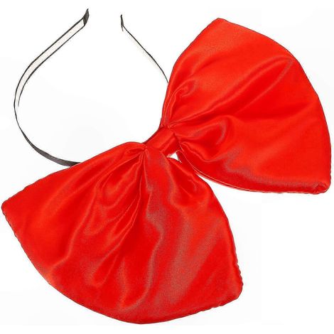 Noeud rouge pour femme, serre-tête oversize accessoire cheveux, décoration de Noël, lot de 1 (1/5)
