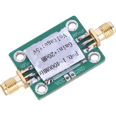 Module Amplificateur RF Micro-ondes 0.1-4000MHz Bruit Faible Large Bande Composants Électroniques (1/5)