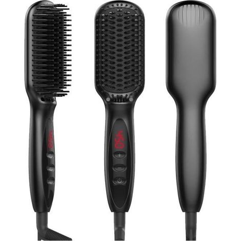 Brosse Lissante Chauffante - KotiCidsin - 12 Réglages Température - Technologie Ionique - Anti-Brûlure (1/4)