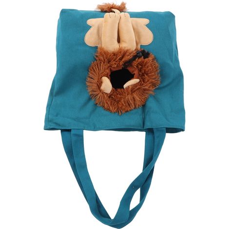 Sac en toile pour animaux de compagnie, mignon, en forme de lion, multifonctionnel, portable, à porter à l'épaule, pour chat de moins de 2,7 kg (type 3). (1/5)
