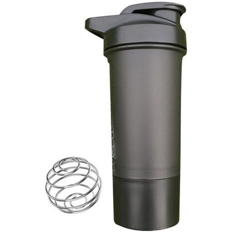 Bouteille shaker pour protéines de 500 ml, bouteille de mélange bleue, bouteilles d'eau de sport pour l'entraînement, bouteilles d'eau de fitness (1/4)