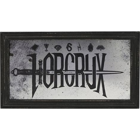 Targa a Specchio Harry Potter Horcrux Arti Oscure 30x40 cm Nero e Argento Peraga Christmas