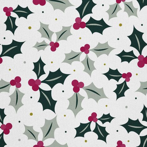 Outdoor Dekostoffe Oxford - Motiv Stechpalme (1/5)