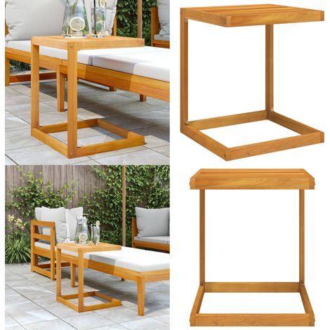 C-Tisch 42x40x50 cm Massivholz Akazie - Esszimmertisch - Wohnzimmertisch - Holztisch - Couchtisch - Akzenttisch - Home & Living (1/5)