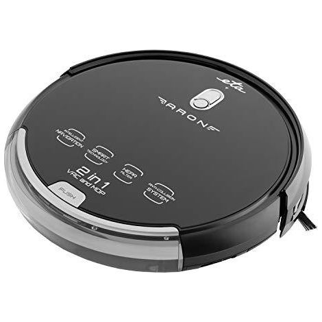 ETA Aron 251290000 Aspirapolvere Robot Nero 2 in 1 Wet & Dry
