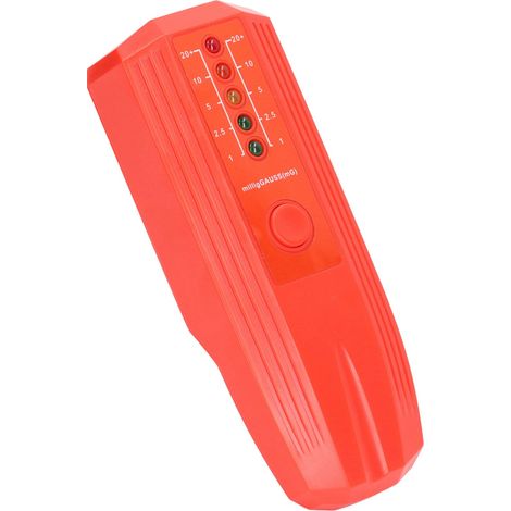 Testeur de force électromotrice (FEM) avec indicateur LED couleur, détecteur de rayonnement électromagnétique, 50-60 Hz, rouge (1/5)