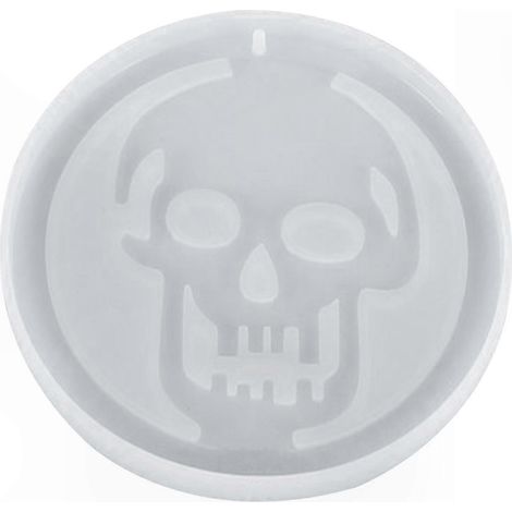 Silikonform für dekorative Aufhängungen, Epoxidharz, leicht zu entformen, antihaftbeschichtet, ideal für selbstgemachte Halloween-Partydekorationen. (1/5)