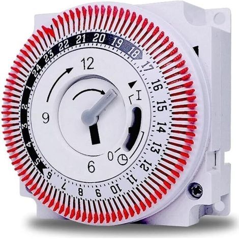 Ulisem 250V Mechanical Timer, Self-Rewinding Timer, Countdown Timer, Industrial Power Distribution Switch (1/4)