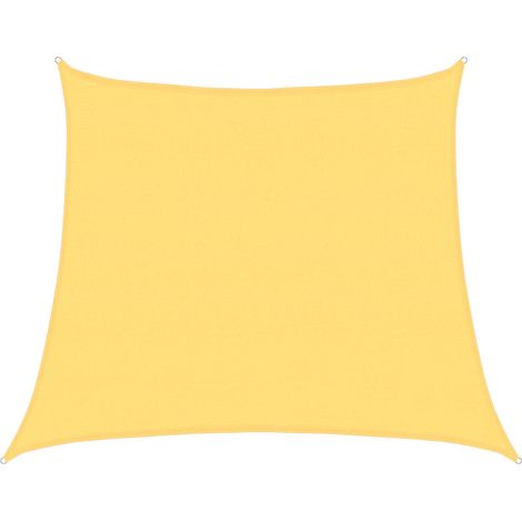 vidaXL Toldo de vela HDPE beige 160 g/m² 4/5x4 m (1/2)