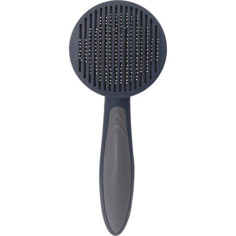 Brosse de Toilettage pour Chat Antidérapante, Autonettoyante et Ergonomique - Enlève les Poils Morts, Couleur Gris (1/5)