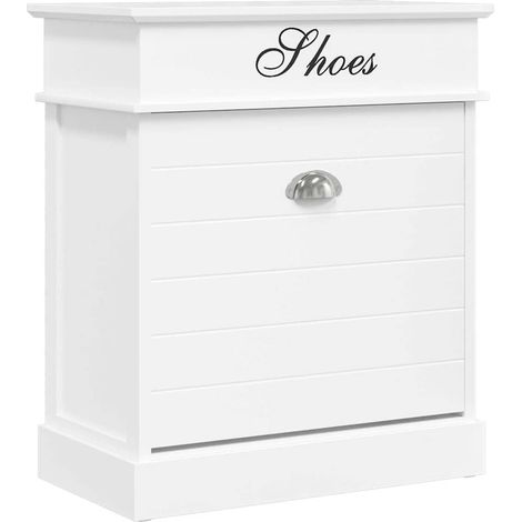 Maison Exclusive - Scarpiera Bianca 50x28x58 cm in Legno di Paulownia