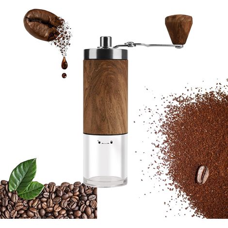 Moulin à Café Manuel avec Broyeur en Céramique, Moulin a Cafe Manuel, Coffee Grinder Degré de Mouture Réglable (1/5)