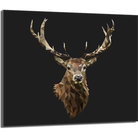 Plaque de protection en verre pour le poêle 60x52 Deer (1/5)