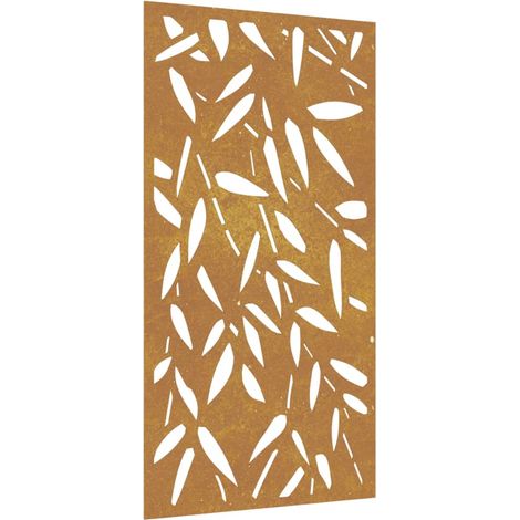 Décoration murale jardin 105x55 cm design de feuille de bambou CFW579187 (1/5)