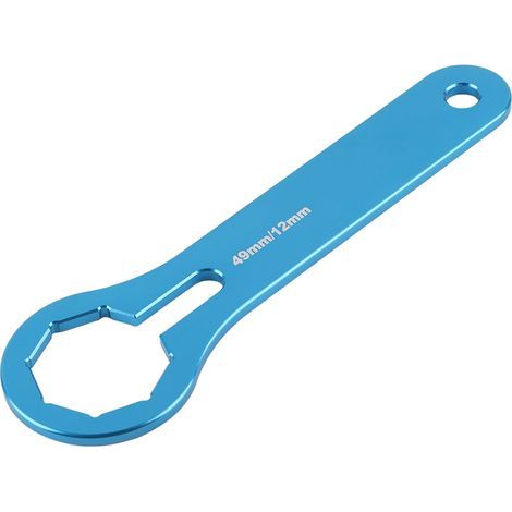 Gabelkappenschlüssel, Zweikammer-Stoßdämpfer, 49-mm-Einstellschlüssel, passend für Yamaha Blau (1/5)
