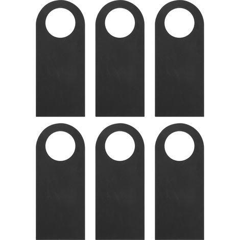 6Pcs Door Sign Hanger Reusable Mini Double‑Sided Environmentally Friendly Wood Blackboard for Hotel Bedroom (1/5)