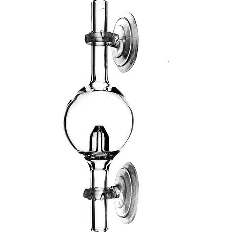 CO2-Blasenzähler aus Glas für Pflanzenaquariumkugel