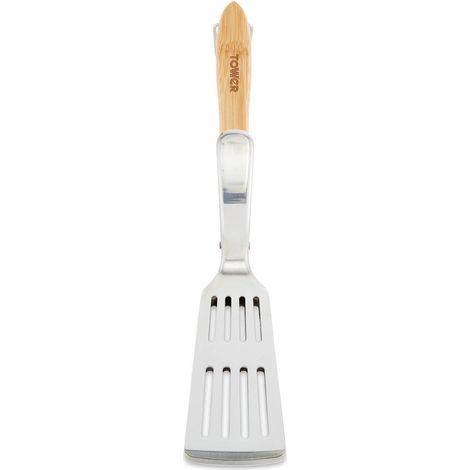 Tower T932021 Outdoor Living Multi-Functional Spatula with Wooden Handle, Stainless Steel (1/5)