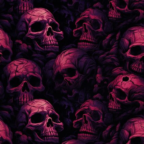 Tela Oxford decorativa para exteriores - Motivo de calavera I DX4906 (1/5)