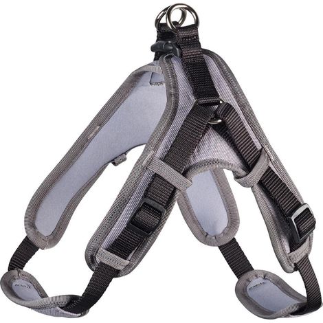 Geschirr Neopren Vario Quick XS, 38-45 cm, 15 mm schwa/grau
