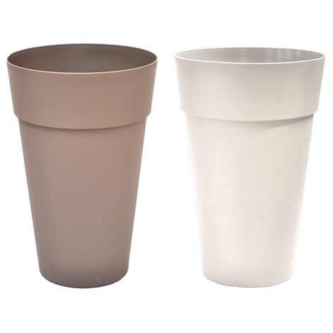 1PZ VASO HOUSTON TELCOM DIAMETRO 35CM X ALTEZZA 50 CM. TORTORA