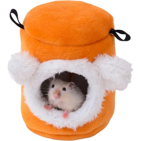 Weiches Plüschversteck für Frettchen, Nagetiere, Käfigzubehör - Weiches Plüschbett für Frettchen, Nagetiere, Käfigzubehör (1/2)