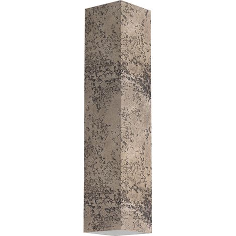 LUMICOM  CUBE Plafoniera, 1X GU10, max 33W, metallo, cemento, H30cm