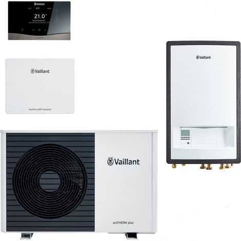 Vaillant aroTHERM plus Wärmepumpen-Paket 4.3108 VWL 75/6 A S2 VWZ MEH 97/6, 4,6kW bei A7/W35, R290 (1/5)