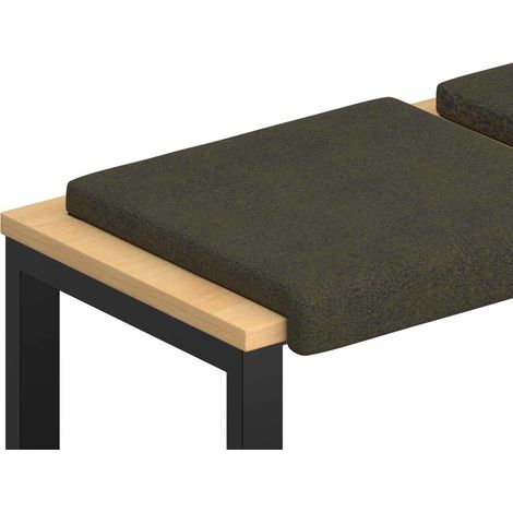 Cuscino per panchina 2 pcs Tessuto scamosciato sintetico vidaXL (1/5)