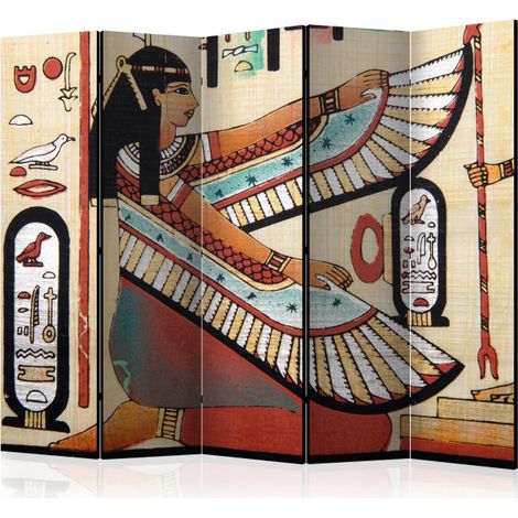 Paravent 5 Volets "Egyptian Motif" 172x225cm (1/2)