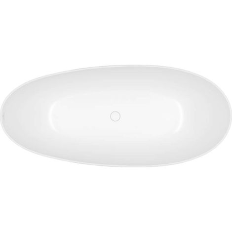 Villeroy & Boch Antao - Freistehende Badewanne 170x75 cm, Quaryl, Stone White UBQ170TAO7V-RW (1/5)