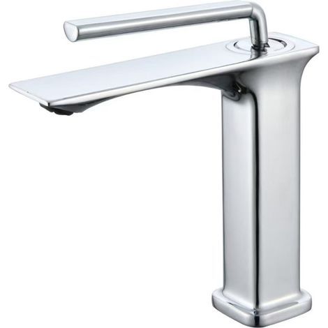 Export basin tap, hot and cold water, bathroom sink, vanity unit, single tap - Low-profile Emperor model, electroplated