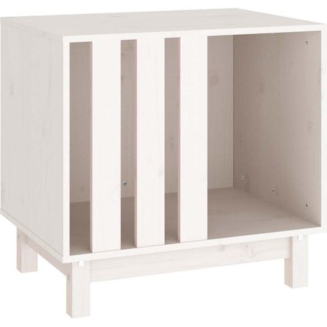Maison Exclusive - Hundehütte Weiß 60 x 45 x 57 cm (1/5)