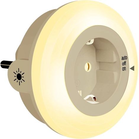 Nachtlichtstecker mit Dämmerungssensor LED-Nachtlicht für Kinder Sicherheitssteckdose mit Helligkeitssensor automatische Ein Ausschaltung mit 3 E