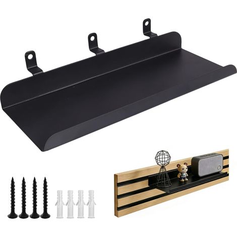 Étagère Murale pour Panneaux Acoustiques, Organisateurs Muraux pour Salon, Chambre à Coucher, Bureau, Cuisine (25 x 10 cm) (1/5)