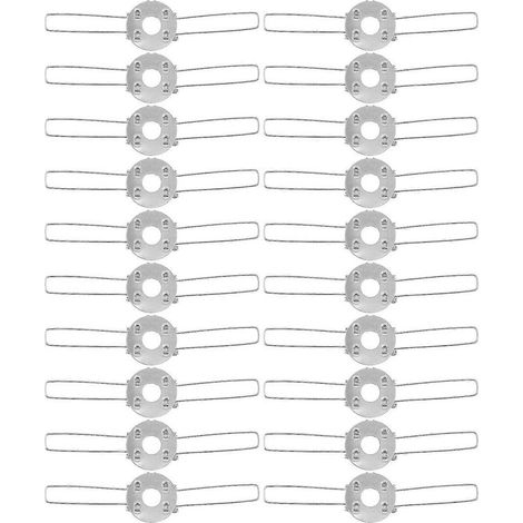 Lot de 20 clips à ressort pour abat-jour de lampe de table. (1/5)